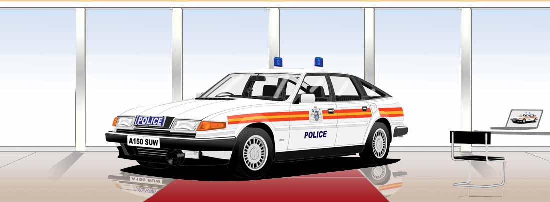 Rover 3500 SD1 Metropolitan Police Car